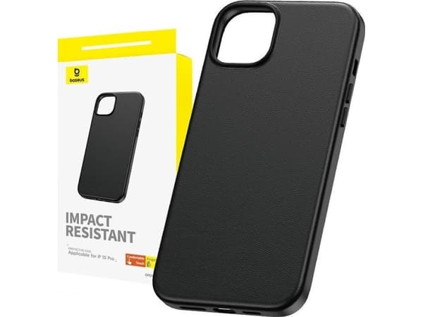 Baseus Fauxther Series iPhone15 Pro Phone Case (Black)