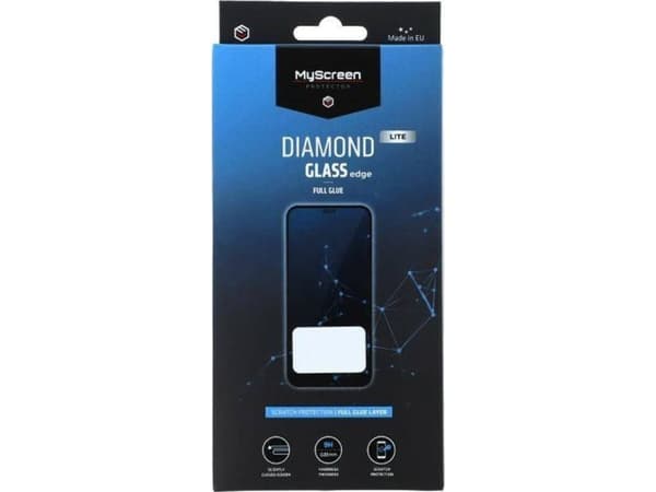 MyScreen Protector Samsung Galaxy S22 - Herdet glass for lett avrundede skjermer DIAMOND GLASS LITE edge FULLLIM