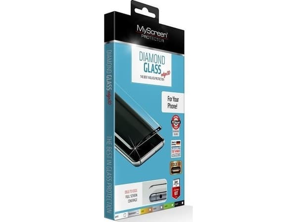 MyScreen Protector Samsung Galaxy A14 - Herdet glass for lett avrundede skjermer DIAMOND GLASS LITE edge FULLLIM