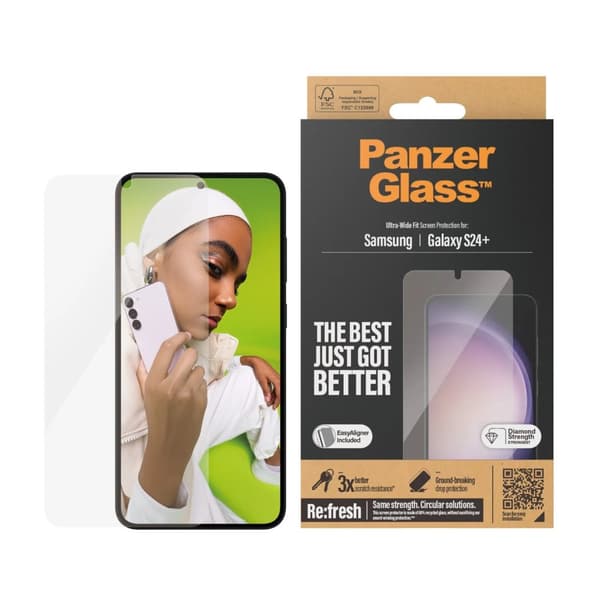 PanzerGlass™ | Skärmskydd - Ultra-Wide Fit | Galaxy S24+