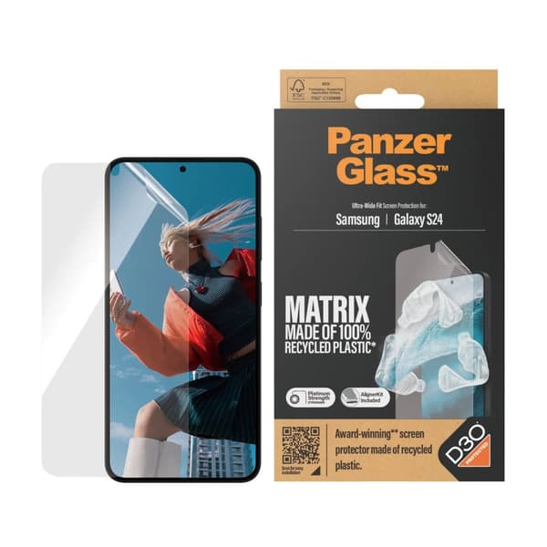 PanzerGlass™ | Matrix-Edition - Skjermbeskytter - Ultra-Wide Fit | Galaxy S24