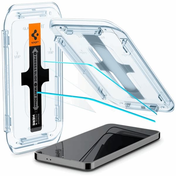 [2-Pack] Spigen Galaxy S24/S25 Härdat glas Skärmskydd EZ-Fit