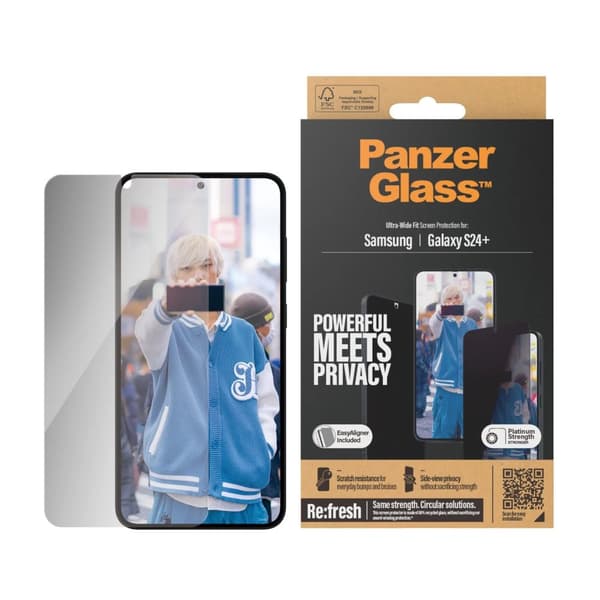 PanzerGlass™ | Privacy Edition - Skjermbeskytter - Ultra-Wide Fit | Galaxy S24+