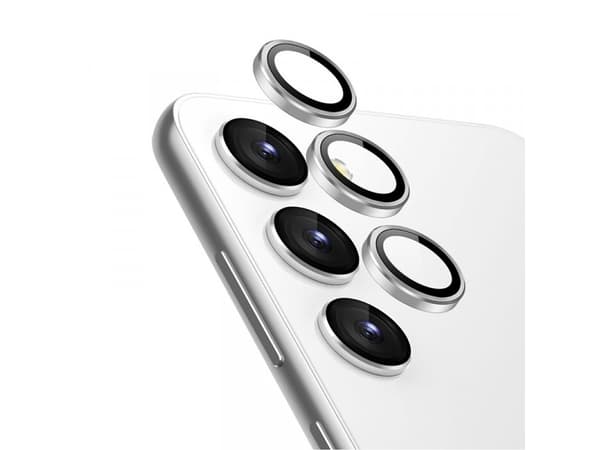 Crong Lens Ring - Härdat glas för kameralinsen på Samsung Galaxy S24 (klar)
