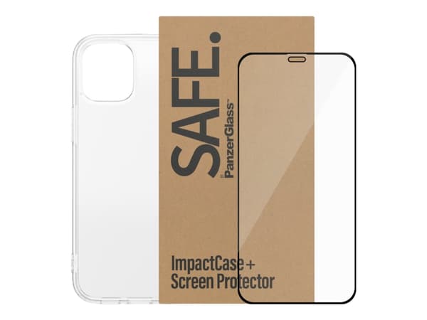 SAFE. by PanzerGlass - 2-in-1 Protection Pack - baksidedeksel for mobiltelefon - termoplast-polyuretan (TPU) - gjennomsiktig - med skjermbeskytter -