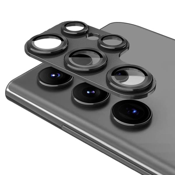 ENKAY Kamera Lins Skydd till Samsung Galaxy S24 Ultra Aluminiumlegering + Härdat Glas