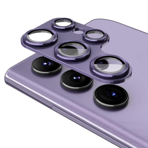 ENKAY Til Samsung Galaxy S24 Ultra Kamera Linsebeskytter Aluminiumslegering + Hærdet Glas