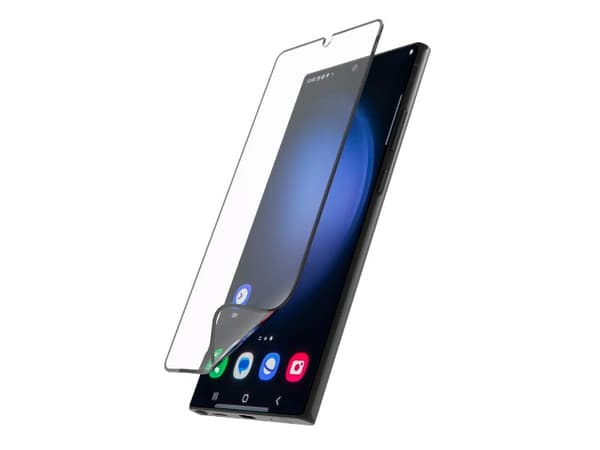 Hama Hiflex Eco, Samsung, Galaxy S24 Ultra, Slagtålig, Reptålig, Svart, Transparent, 1 styck