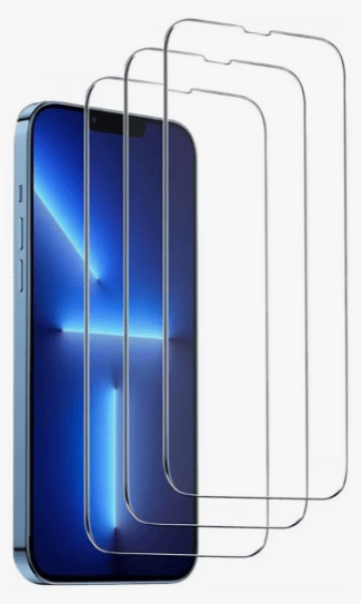 3-pack Screen protectors tempered glass 2.5D for iPhone 13 Pro Max/14 Plus