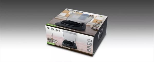 MUSE MT-105 B Turntable USB Classic look