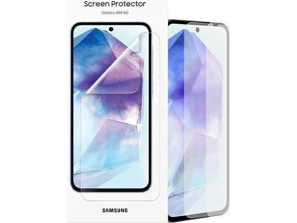 Samsung EF-UA556 - Skjermbeskyttelse for mobiltelefon - film - gjennomsiktig - for Galaxy A55