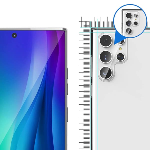 2-PACK Skärmskydd+Kameralinsskydd 0.3mm - S24 Ultra