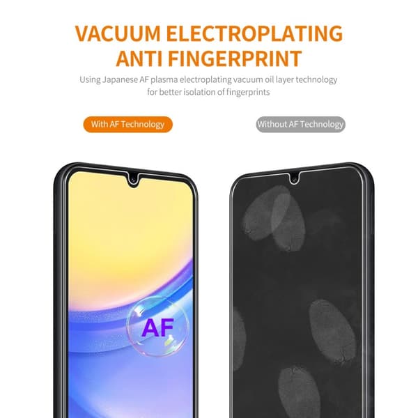 ENKAY 2st Härdat Glas Skärmskydd för Samsung Galaxy A15