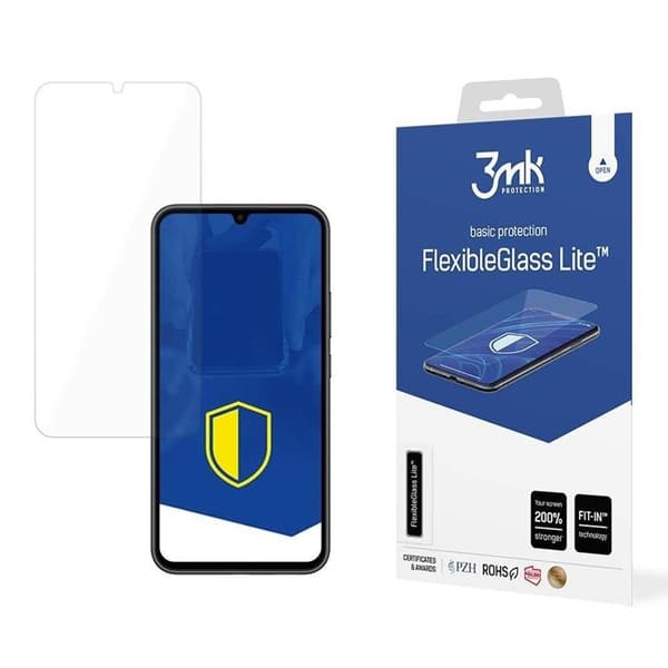 3MK Galaxy A34 5G Hybrid Okrossbart Glas FlexibleGlass Lite