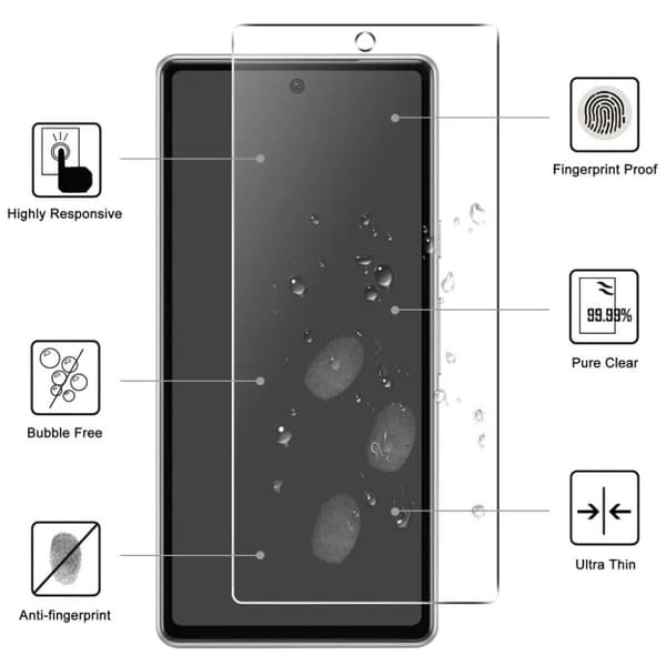 Google Pixel 7A Härdat Glas Skärmskydd - Transparent