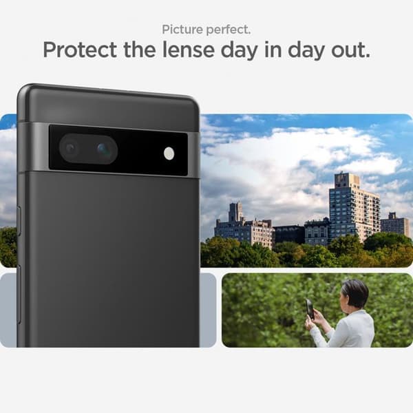 Spigen Google Pixel 7A Kameralinsskydd i Härdat glas - Svart