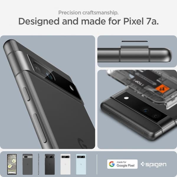 Spigen Google Pixel 7A Kameralinsskydd i Härdat glas - Svart