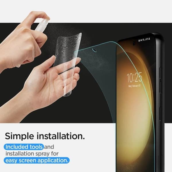 [2-Pack] Spigen Galaxy S23 Skärmskydd Neo Flex Hydrogel - Clear