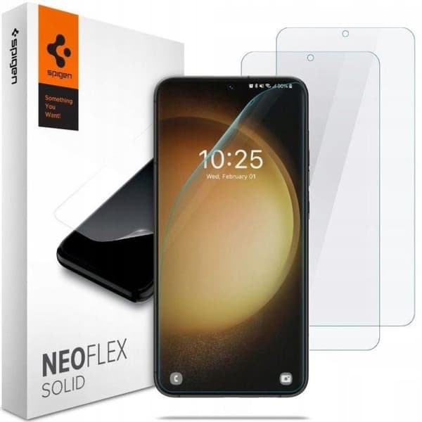 [2-Pack] Spigen Galaxy S23 Skärmskydd Neo Flex Hydrogel - Clear