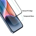 Miniatyrbild 4 av 7: [2-PACK] iPhone 15 Plus Härdat Glas Skärmskydd - Svart