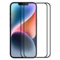 Miniatyrbild 1 av 7: [2-PACK] iPhone 15 Plus Härdat Glas Skärmskydd - Svart