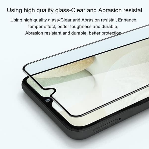 [1-PACK] AMORUS Galaxy Xcover 6 Pro Härdat Glas Skärmskydd Full Glue - Svart
