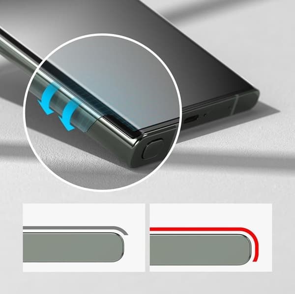 Ringke Galaxy S23 Ultra Härdat Glas Skärmskydd TG Privacy