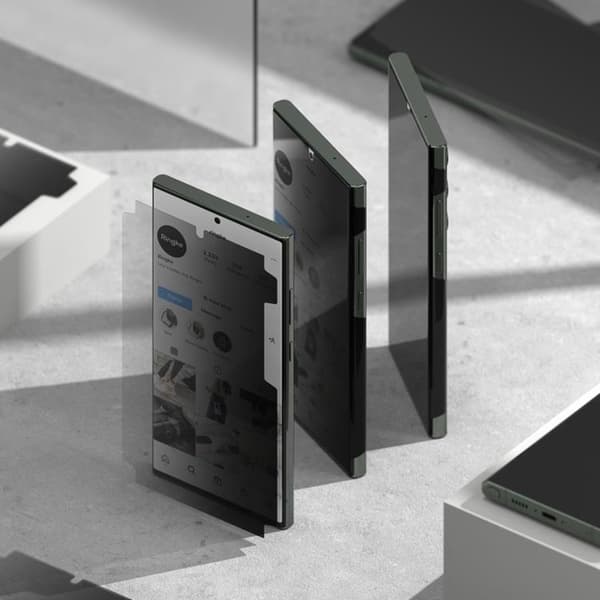 Ringke Galaxy S23 Ultra Härdat Glas Skärmskydd TG Privacy
