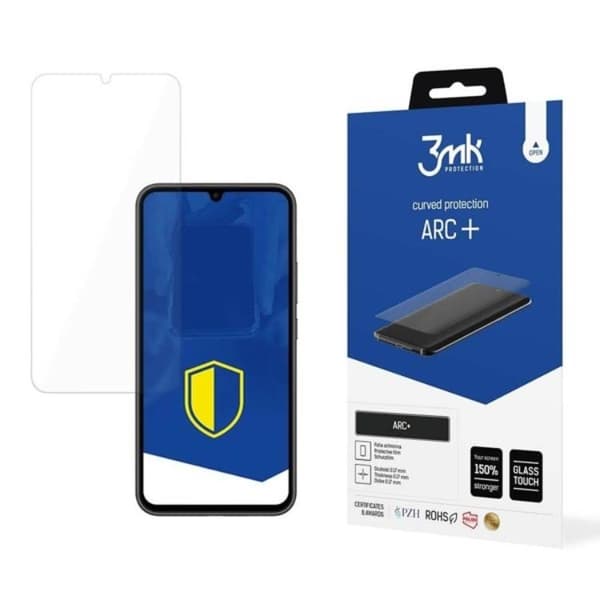 3MK Galaxy A34 5G Plastfilm Skärmskydd ARC+ Transparent