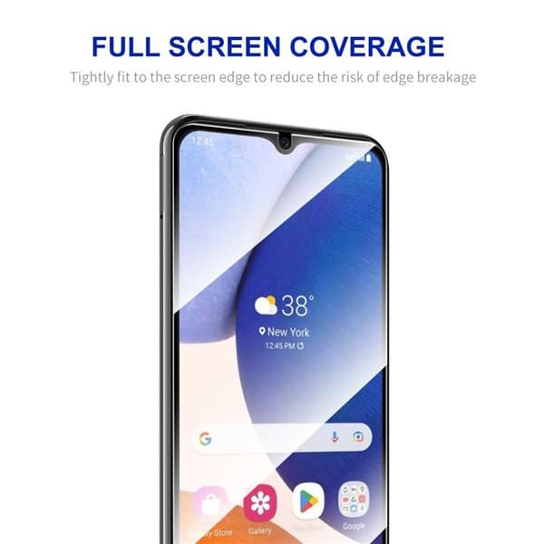 [2-PACK] Galaxy A14 5G/4G Härdat Glas Skärmskydd - Svart