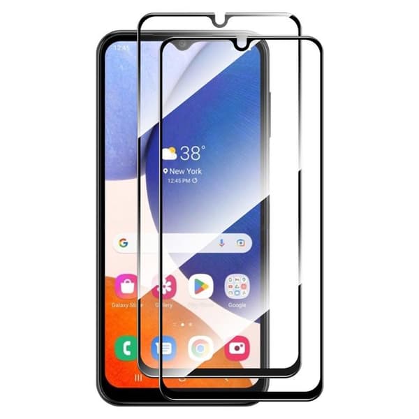 [2-PACK] Galaxy A14 5G/4G Härdat Glas Skärmskydd - Svart