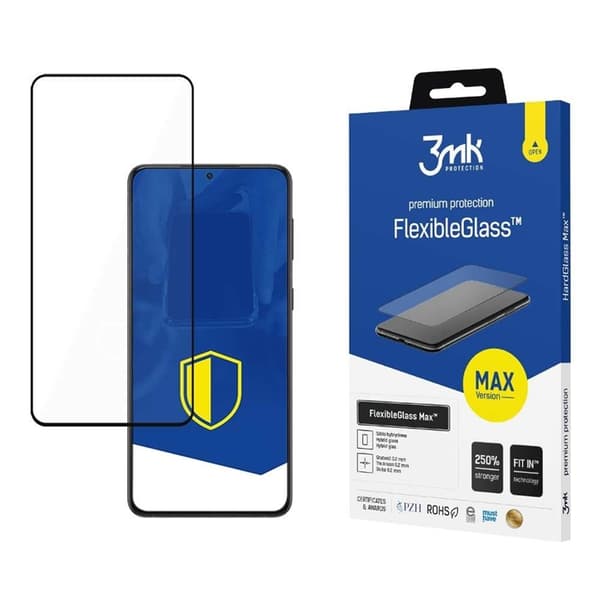 3MK Galaxy S23 5G Max Hybrid Okrossbart Glas FlexibleGlass