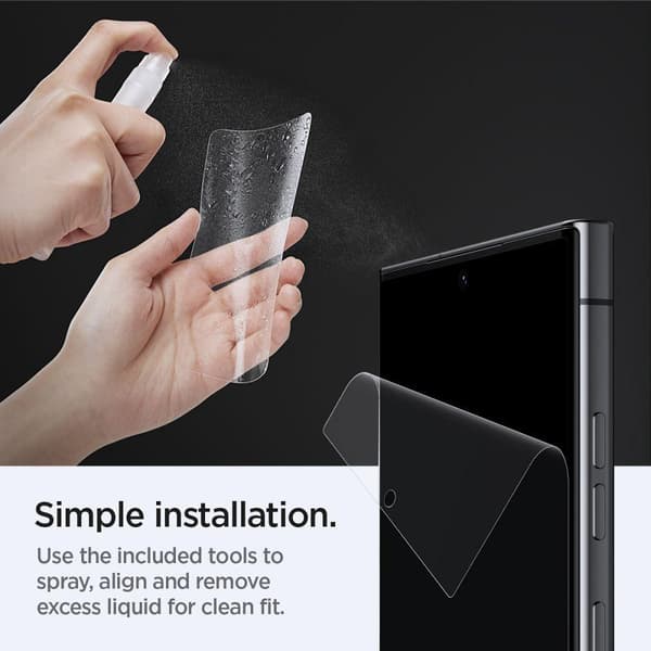 Spigen [2-PACK] Galaxy S23 Ultra Skärmskydd Hydrogel
