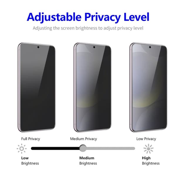 ENKAY Til Samsung Galaxy S24+ Anti-Spion Skærmbeskytter