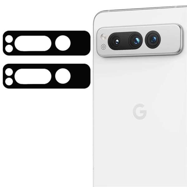 [2-PACK] Google Pixel Fold Kameralinsskydd i Härdat glas - Svart