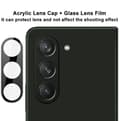 Miniatyrbild 3 av 8: [1-PACK] Galaxy Z Flold 5 Kameralinsskydd i Härdat glas - Svart