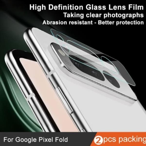 [2-Pack] IMAK Google Pixel Fold Kameralinsskydd i Härdat glas