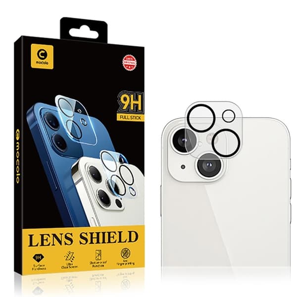 Mocolo iPhone 15 Plus Kameralinsskydd i Härdat glas Silk Printing HD