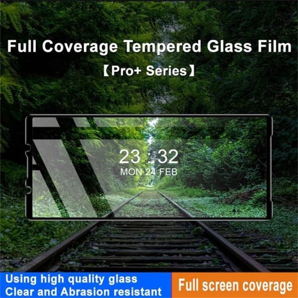 [1-PACK] Sony Xperia 5 V Härdat Glas Skärmskydd - Svart
