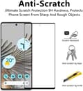 Miniatyrbild 3 av 8: [2-PACK] Google Pixel 8 Härdat Glas Skärmskydd - Svart