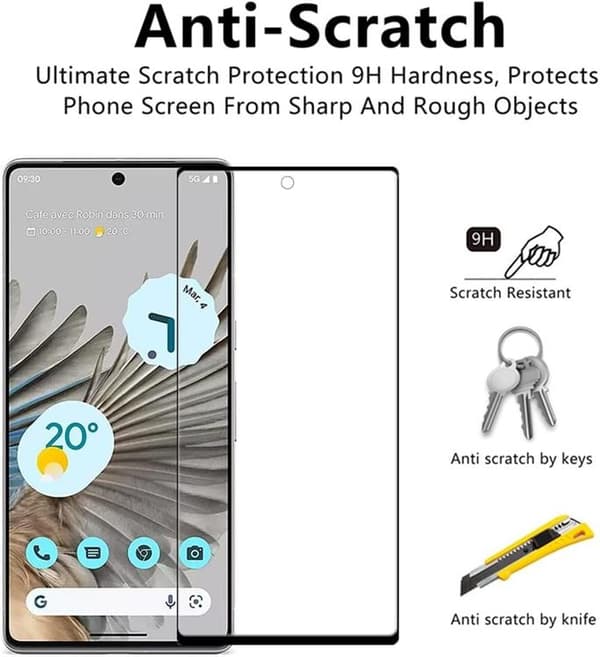 [2-PACK] Google Pixel 8 Härdat Glas Skärmskydd - Svart