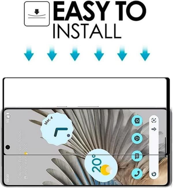 [2-PACK] Google Pixel 8 Härdat Glas Skärmskydd - Svart