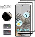 Miniatyrbild 6 av 8: [2-PACK] Google Pixel 8 Härdat Glas Skärmskydd - Svart