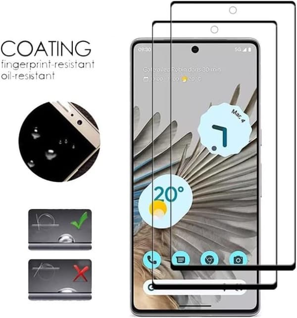 [2-PACK] Google Pixel 8 Härdat Glas Skärmskydd - Svart
