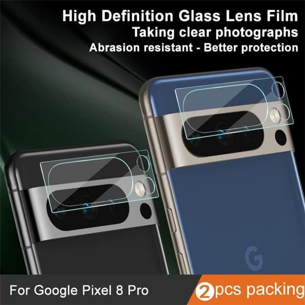 [1-PACK] Google Pixel 8 Pro Kameralinsskydd i Härdat Glas - Clear