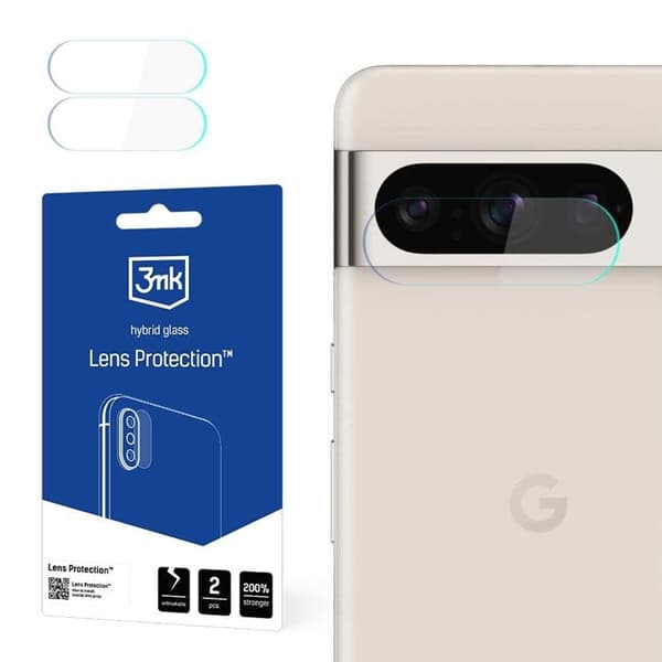 3MK Google Pixel 8 Pro  HybridGlass  Kameralinskydd - Transparent
