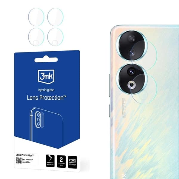 3MK Huawei Honor 90  HybridGlass  Kameralinskydd - Transparent