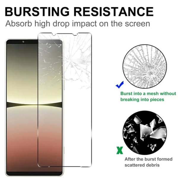 Sony Xperia 1 V Härdat Glas Skärmskydd Tjockt - Transparent