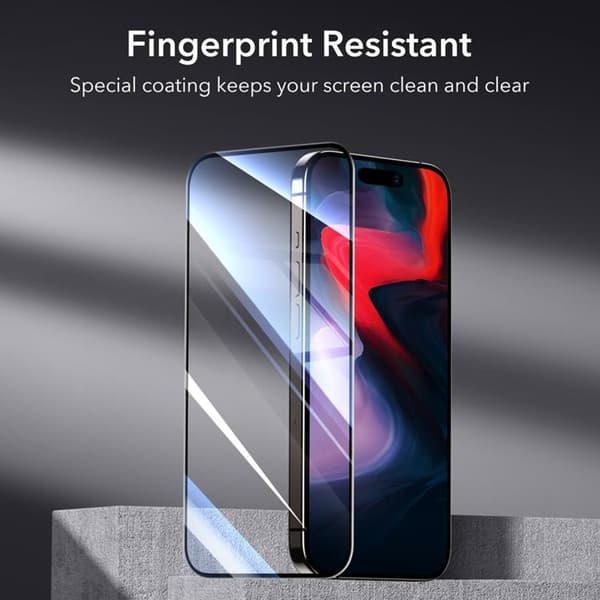 [2-Pack] ESR iPhone 15 Pro Härdat Glas Skärmskydd