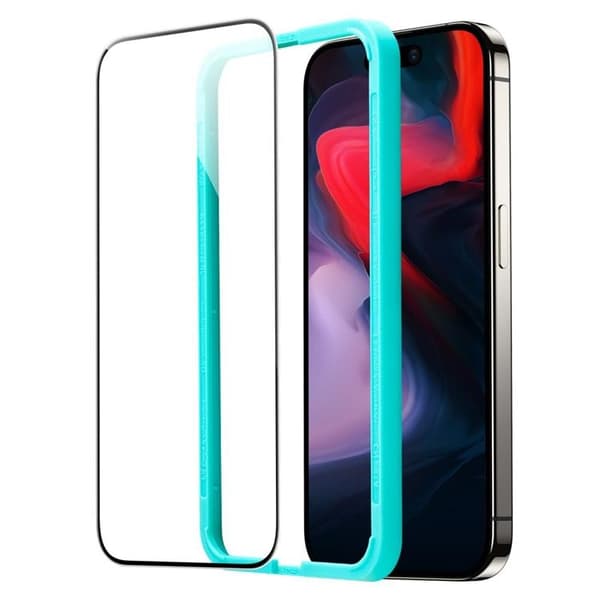 [2-Pack] ESR iPhone 15 Pro Härdat Glas Skärmskydd
